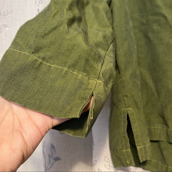 Bryn Walker Avocado Tencel Green Button Front - Picture 4 of 11